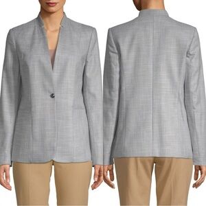 NWT T Tahari Women’s Adara Single-Button Jacket Blazer Office in Black White 12
